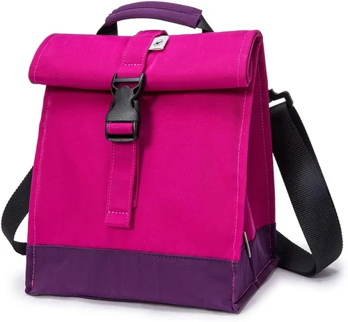 Vista 15 de Sunny Bird - Lonchera reutilizable para adultos, para hombres, mujeres, adolescentes, niños, lonchera grande aislada, bolsa de almuerzo para la Negro