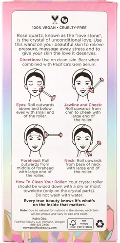 Vista 3 de Pacifica Future Youth Rodillo Facial de Acero Inoxidable – Masajeador Facial Dual de Enfriamiento Gua Sha para Esculpir, Contornear y Reducir