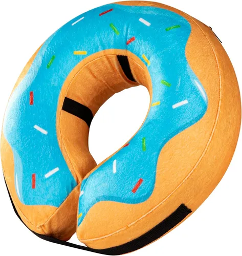 Vista 8 de Grand Line Collar inflable para perros y gatos, cono de recuperación suave para perro después de una cirugía, cono protector del cuello para Azul