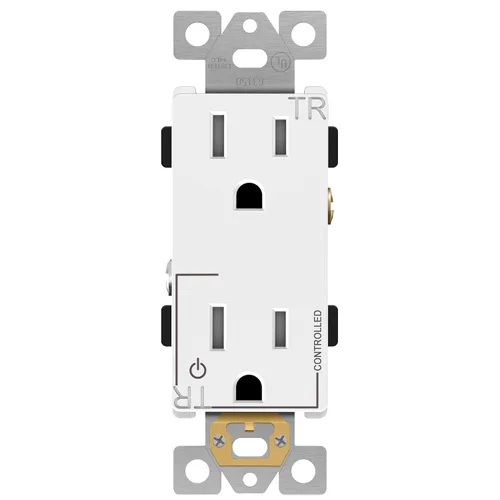 Vista 16 de ENERLITES Toma de corriente decorativa de grado industrial, 15A 125V, receptáculo dúplex resistente a manipulaciones, conexión a tierra, 5-15R, 2