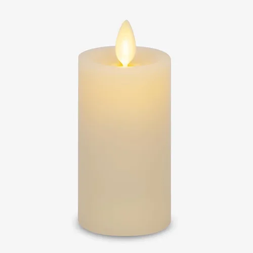 Vista 9 de Luminara Vela LED Clásica Delgada Sin Llama, Burdeos 2" x 4.25", Pilar de Llama en Movimiento Operado por Batería con Temporizador, Vela de Cera