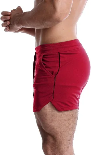 Vista 2 de EVERWORTH Pantalones cortos de entrenamiento para hombre con entrepierna de 5 pulgadas, pantalones cortos deportivos para gimnasio
