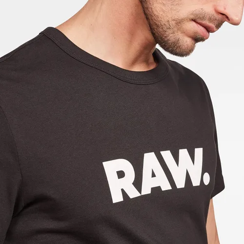 Vista 6 de G-STAR RAW Camiseta de manga corta con cuello redondo y estampado Holorn para hombre