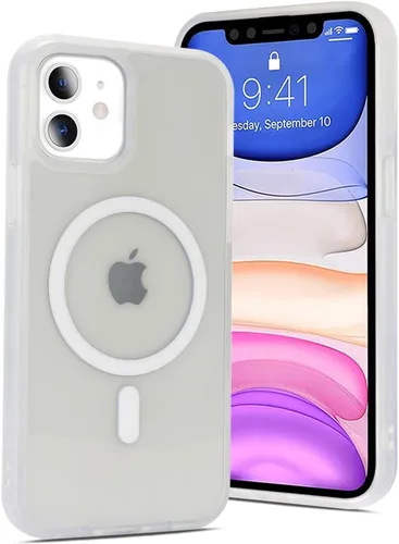 Vista 10 de Funda magnética para iPhone SE 2020/2nd/2022/3rd y iPhone 7/8, protección contra caídas de grado militar, delgada, translúcida mate, a prueba