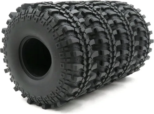 Vista 4 de 4pcs RC 2.2 Crawler Mud Terrain Neumáticos Super Grip Soft Neumáticos con inserto de espuma suave Altura: 145mm/5.7inch