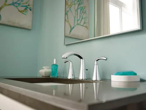 Vista 3 de Moen Glyde T6173BN - Grifo de fregadero de baño moderno de arco alto de 8 pulgadas de níquel cepillado, requiere válvula, T6173BN