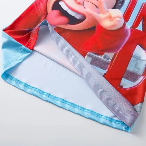 Vista 6 de Vestido de manga corta con volantes que se vuelven rojos vestidos para niñas ropa para niñas pequeñas cuello redondo disfraz de noche 3-8 color azul