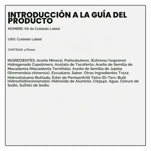 Vista 9 de Kit de cuidado de labios de 4 piezas con leche de miel, bálsamo