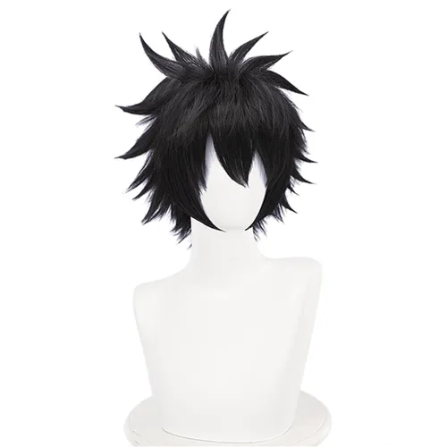 Vista 36 de COSPLAZA Peluca de cosplay de niña larga y recta azul profundo de pelo completo de anime