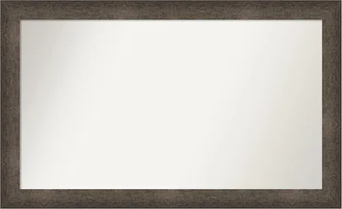 Vista 470 de Amanti Art Espejo de pared personalizado no biselado (25 x 25 pulgadas), marco de bronce acentuado, varios tamaños personalizados, espejo de baño
