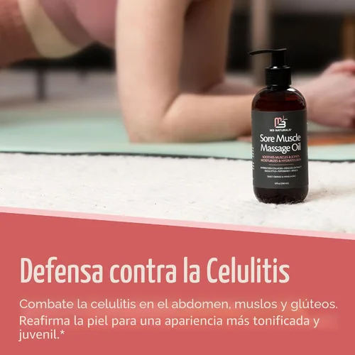 Vista 9 de Aceite de masaje para dolores musculares de árnica con colágeno, células madre y mentol, terapia anticelulitis para todo el cuerpo, tratamiento