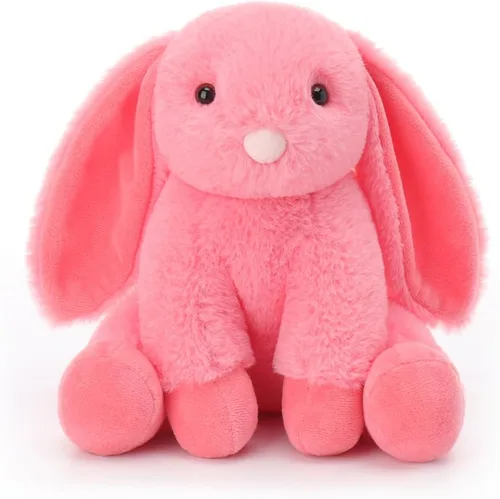Vista 19 de Apricot Lamb Peluche de conejo crema para niños, juguetes de peluche suaves y lindos para bebés niñas y niños, 6 pulgadas