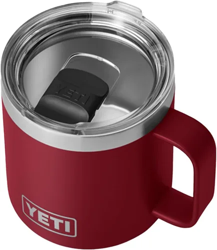 Vista 18 de YETI Rambler - Taza de 14 oz con aislamiento al vacío, de acero inoxidable con tapa MagSlider, color inoxidable Rosa (Bimini Pink)