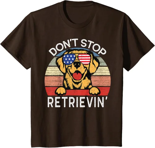 Vista 11 de Don't Stop Retrievin' Golden Retriever Dog Camiseta, Negro
