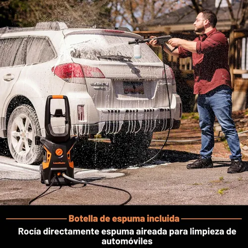 Vista 2 de LawnMaster - Hidrolavadora eléctrica con botella de detergente