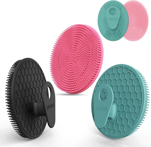 Vista 30 de INNERNEED Cepillo de ducha de silicona suave de grado alimenticio, negro+