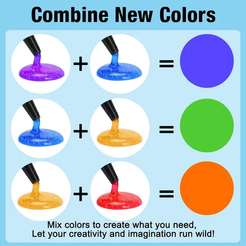 Vista 6 de JDiction Resina UV de color con purpurina, resina UV metálica de 8 colores con efecto brillante, kit de resinas de purpurina dura para fabricación