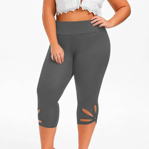 Vista 3 de LAWOR Pantalones recortados para mujer, leggings capri, pantalones de verano, pantalones capri de cintura alta, pantalones de yoga de fitness