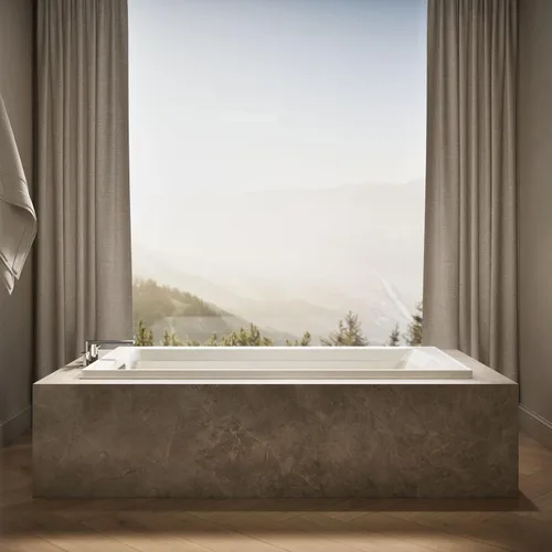 Vista 4 de Kohler Archer tina de 6 pies con diseño cómodo y profundo, 1125-96