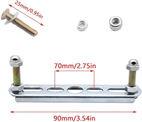 Vista 2 de Juego de 4 piezas de iluminación de techo, soporte de montaje, placa transversal de repuesto con tornillos, tuercas para lámparas de techo, lámparas