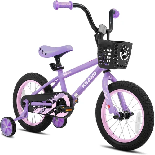 Vista 14 de KEANO Cervine 14 16 20 Inch Kids Bike for Boys Girls Ages 3-10 Years, 14 16 Inch Toddler BMX Bikes with Training Wheels and Basket, 20 in Children