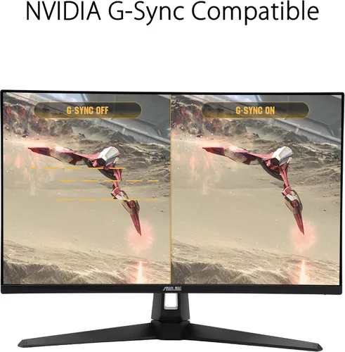 Vista 4 de ASUS TUF GAMING 27 "2K HDR Monitor (VG27AQ1A) - WQHD (2560 x 1440), IPS, 170Hz (soportes 144Hz), 1MS, desenfoque de movimiento extremo, altavoz