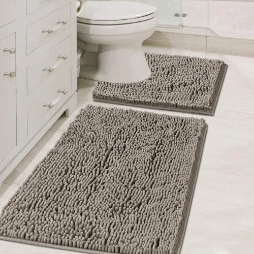 Vista 16 de H.VERSAILTEX Alfombras de Baño para Baño Antideslizantes de Felpa Chenille Extra Suaves y Absorbentes para Cuarto de Ducha Lavables a Máquina