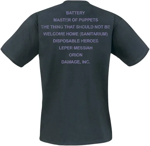 Vista 2 de Metallica - Camiseta negra Master of Puppets, Negro