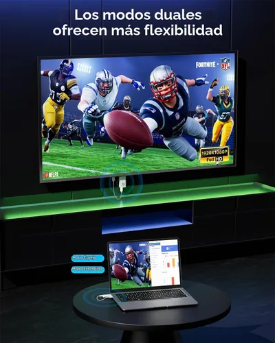 Vista 7 de AYY Kit transmisor y receptor HDMI inalámbrico 5G, extensor HDMI 4K con rango de 164 pies, adaptador de pantalla inalámbrico Plug & Play