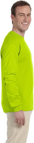 Vista 5 de Camiseta Gildan de manga larga, de algodón, con cuello redondo, para hombre