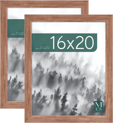 Vista 21 de MCS - Marco para póster con estilo de museo, en madera de granero, de 16 x 20 pulgadas, 2 unidades Barnwood