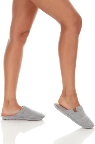 Vista 6 de Floopi Pantuflas de casa para mujer, forro superior de jersey suave, pantuflas de espalda cerrada, plantilla de memoria cómoda de múltiples capas