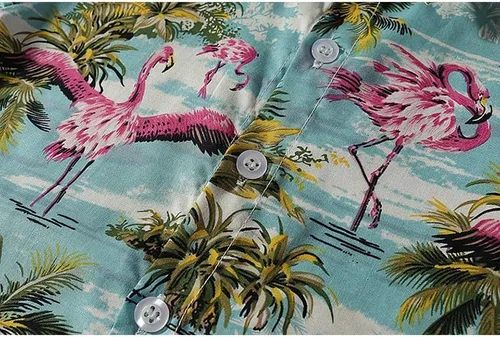 Vista 4 de Camisa tejida de manga corta con estampado de dinosaurio de un bolsillo para niño