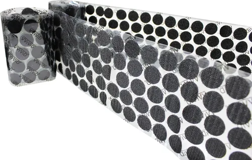 Vista 2 de VViViD Hook 'N Loop - Paquete de rollo adhesivo negro de 3/4 pulgadas (3/4 pulgadas), color negro