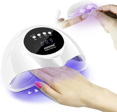 Vista 11 de JODSONE Lámpara de uñas LED U V, secador de uñas para esmalte de gel, luz LED con sensor automático y 4 temporizadores