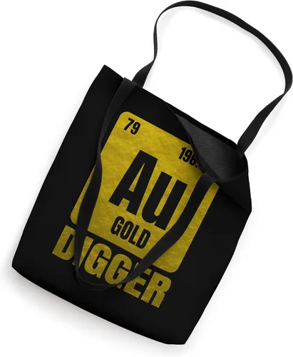 Vista 2 de Golden Chemical Element Au para bolsa de asas Gold Digger