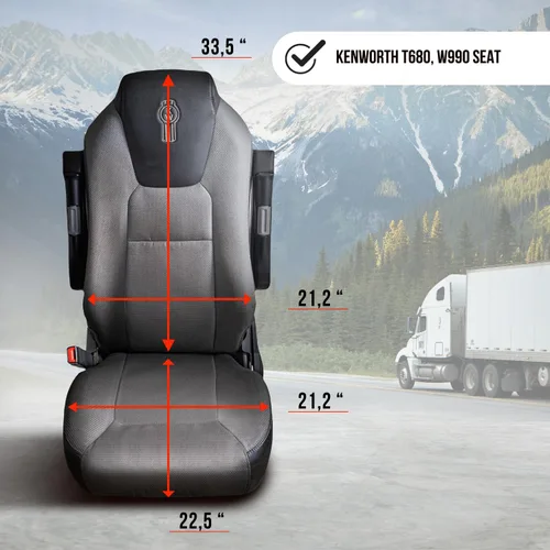 Vista 2 de Cubierta de asiento para Kenworth T680 T880 W990 OEM Stock Seat