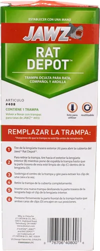 Vista 8 de J T Eaton JT Eaton 408 Jawz Depot - Trampas cubiertas para ratas y ardillas