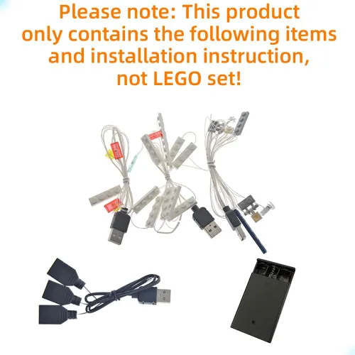 Vista 3 de GEAMENT Kit de luz LED compatible con Lego The Kwik-E-Mart - Juego de iluminación para los Simpsons 71016 modelo de construcción