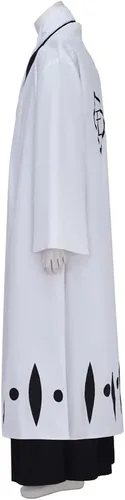 Vista 3 de MelangCos Disfraz de Hirako Shinji para hombre, uniforme de Toshiro Hitsugaya, disfraz de Halloween