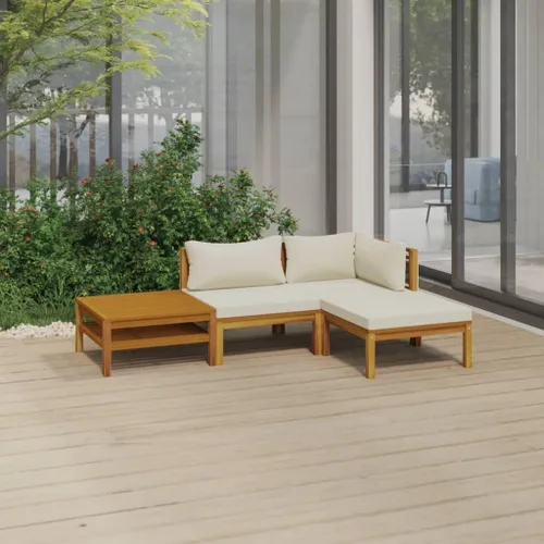 Vista 10 de Juego de 5 piezas para patio con cojín, juego de muebles de sofá, resistente a la intemperie, adecuado para uso en exteriores, requiere montaje Gris