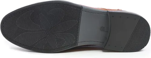 Vista 6 de FEVERSOLE Zapatos Derby casuales de cuero vegano Oxford para hombre