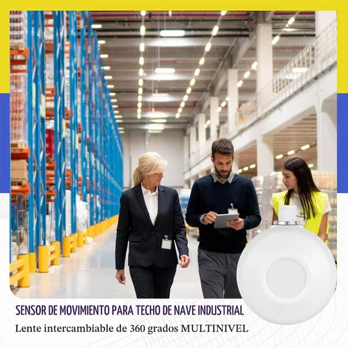 Vista 5 de ENERLITES Sensor de movimiento de techo de alta bahía, sensor de techo PIR Blanco
