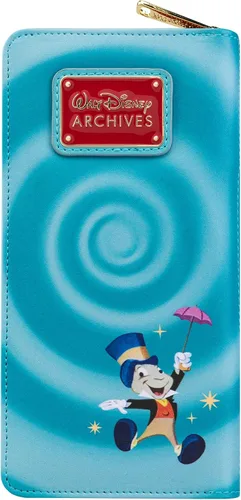 Vista 3 de Loungefly Disney Archives Pinocchio Wallet exclusivo de Tienda