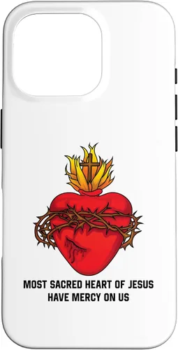 Vista 20 de iPhone 16 Most Sacred Heart of Jesus Design Case