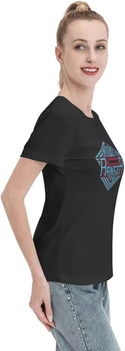 Vista 5 de Camisetas de mujer para jóvenes, camisetas de manga corta y cuello redondo