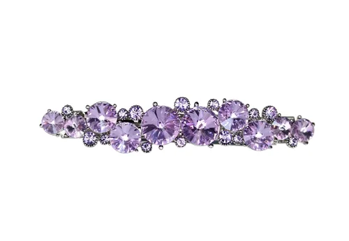 Vista 15 de Faship AB Premium Rhinestone Crystal Floral Pequeño Pasador De Pelo Clip