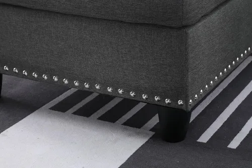 Vista 11 de Ball & Cast Sofá modular modular en forma de L de 98 pulgadas para sala de estar con tumbona y otomana de almacenamiento, juego de sofá modular