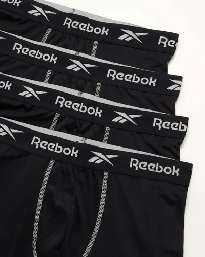 Vista 2 de Reebok Ropa interior para hombre - Calzoncillos tipo bóxer Performance (paquete de 4)