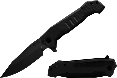 Vista 8 de S-TEC Cuchillo de bolsillo plegable EDC con rodamiento de bolas con mango compuesto G10, estilo múltiple para elegir